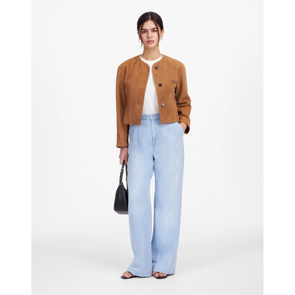 Madewell $138 The Harlow Wide-Leg Trouser Jean: Airy Denim Edition NWOT Size 28